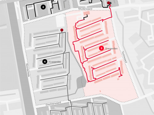 Kaart aanleg en fasering Muiderwaard en Huiswaard-1